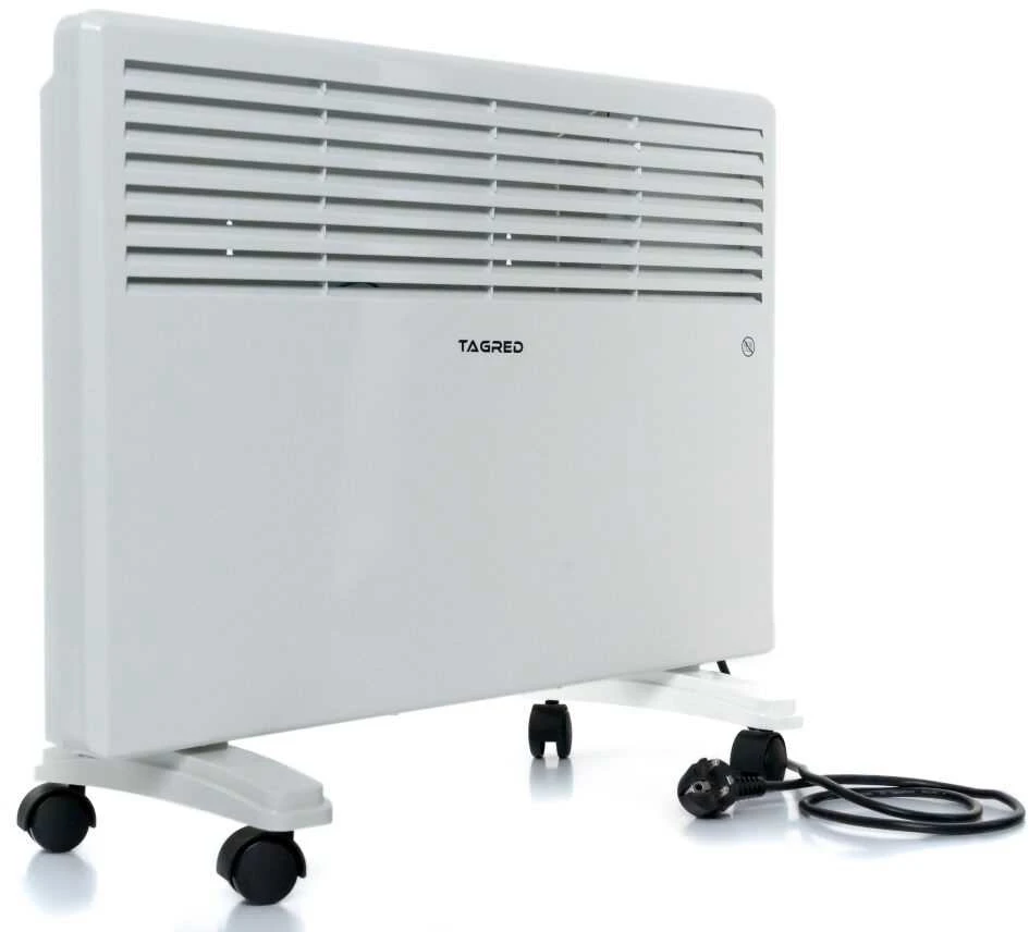Elektrinis konvekcinis šildytuvas, 1500W, baltas, nešiojamas, reguliuojamas termostatas, greitas šildymas