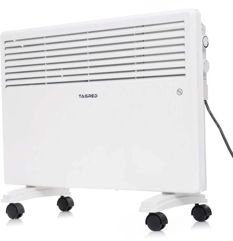 Elektrinis konvekcinis šildytuvas, 1500W, baltas, nešiojamas, reguliuojamas termostatas, greitas šildymas