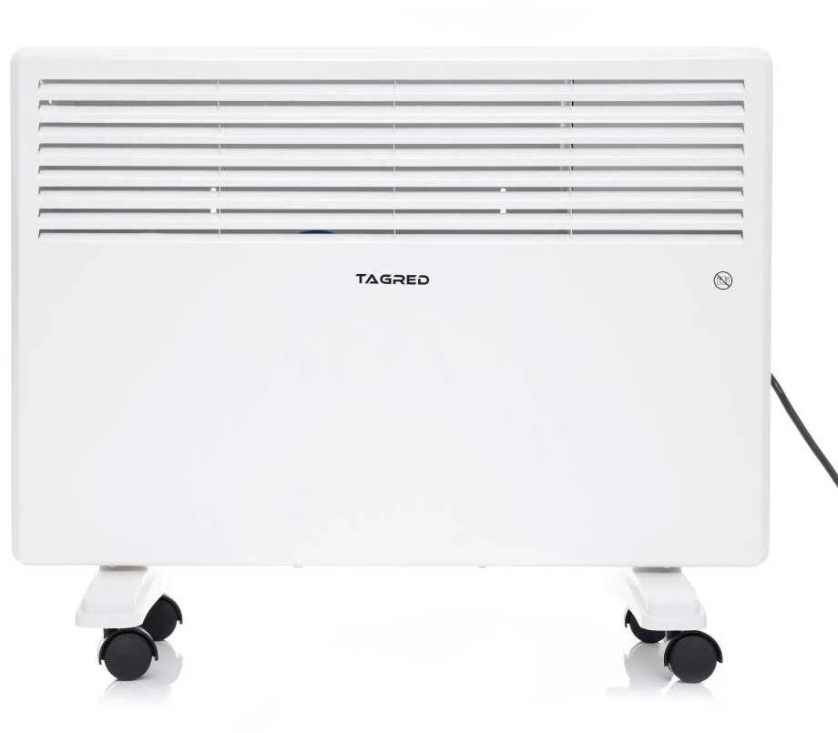 Elektrinis konvekcinis šildytuvas, 1500W, baltas, nešiojamas, reguliuojamas termostatas, greitas šildymas