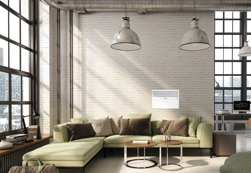 Elektrinis konvekcinis šildytuvas, 1500W, baltas, nešiojamas, reguliuojamas termostatas, greitas šildymas