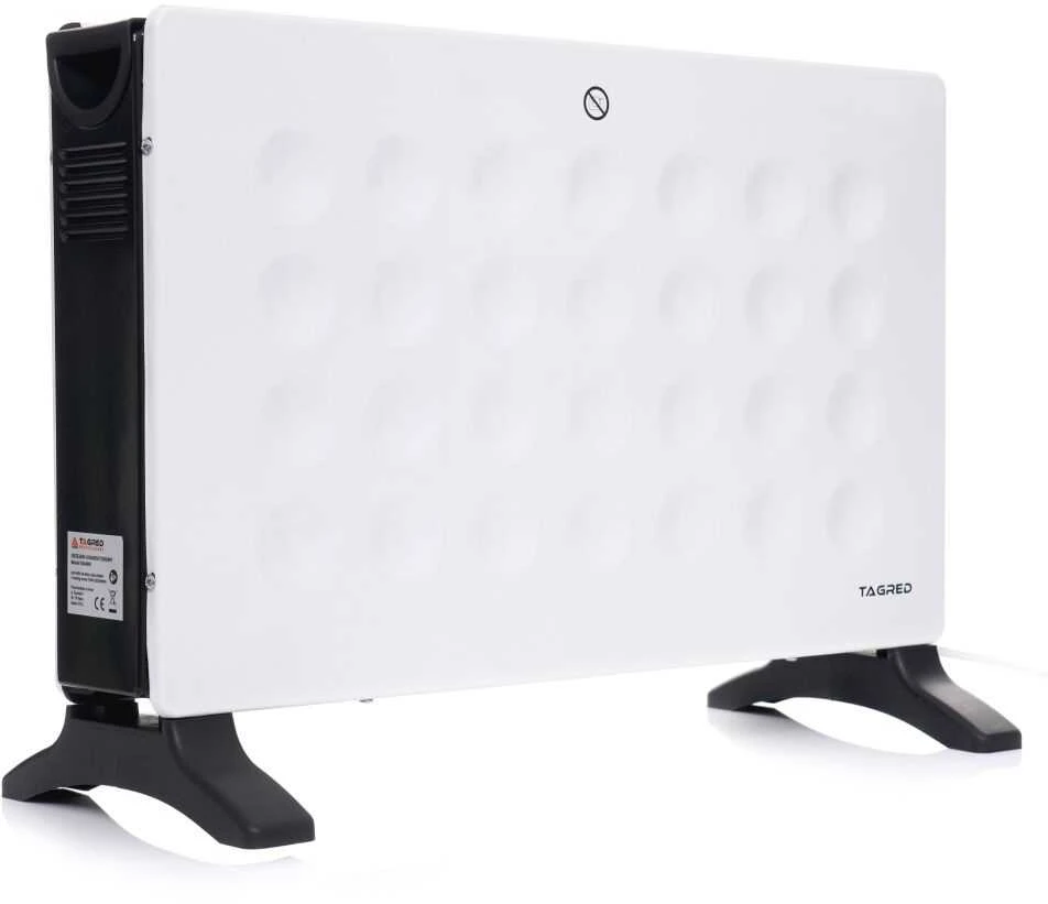 Elektrinis konvekcinis šildytuvas, 2000W, reguliuojamas termostatas, nešiojamas kambario šildytuvas, apsauga nuo užšalimo, namų ir biuro šildymas
