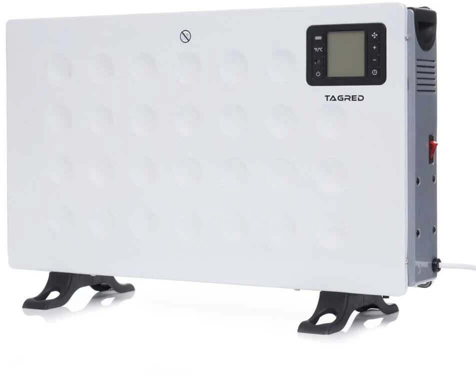 Elektrinis konvekcinis šildytuvas, su nuotolinio valdymo pultu, LCD laikmatis, 2000W, nešiojamas šildytuvas namams, energiją taupantis šildytuvas, tylus konvekcinis radiatorius