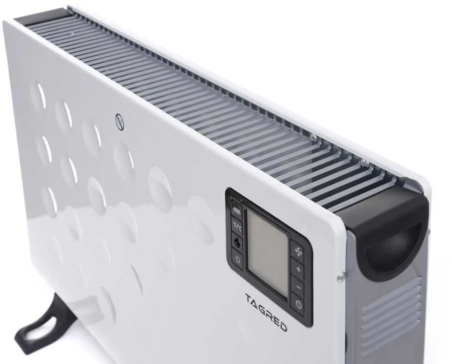Elektrinis konvekcinis šildytuvas, su nuotolinio valdymo pultu, LCD laikmatis, 2000W, nešiojamas šildytuvas namams, energiją taupantis šildytuvas, tylus konvekcinis radiatorius