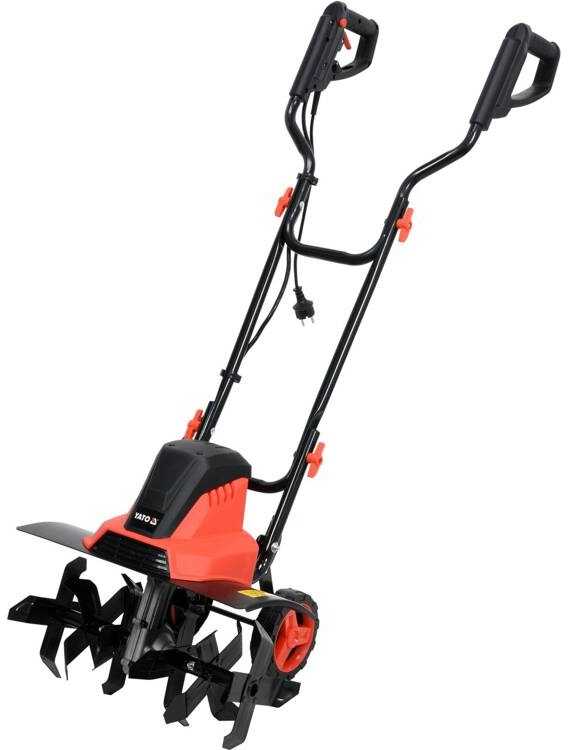Elektrinis kultivatorius 45 cm, skirtas sodo darbams, su 1500W varikliu, elektrinis sodo kultivatorius, elektrinis dirvos kultivatorius