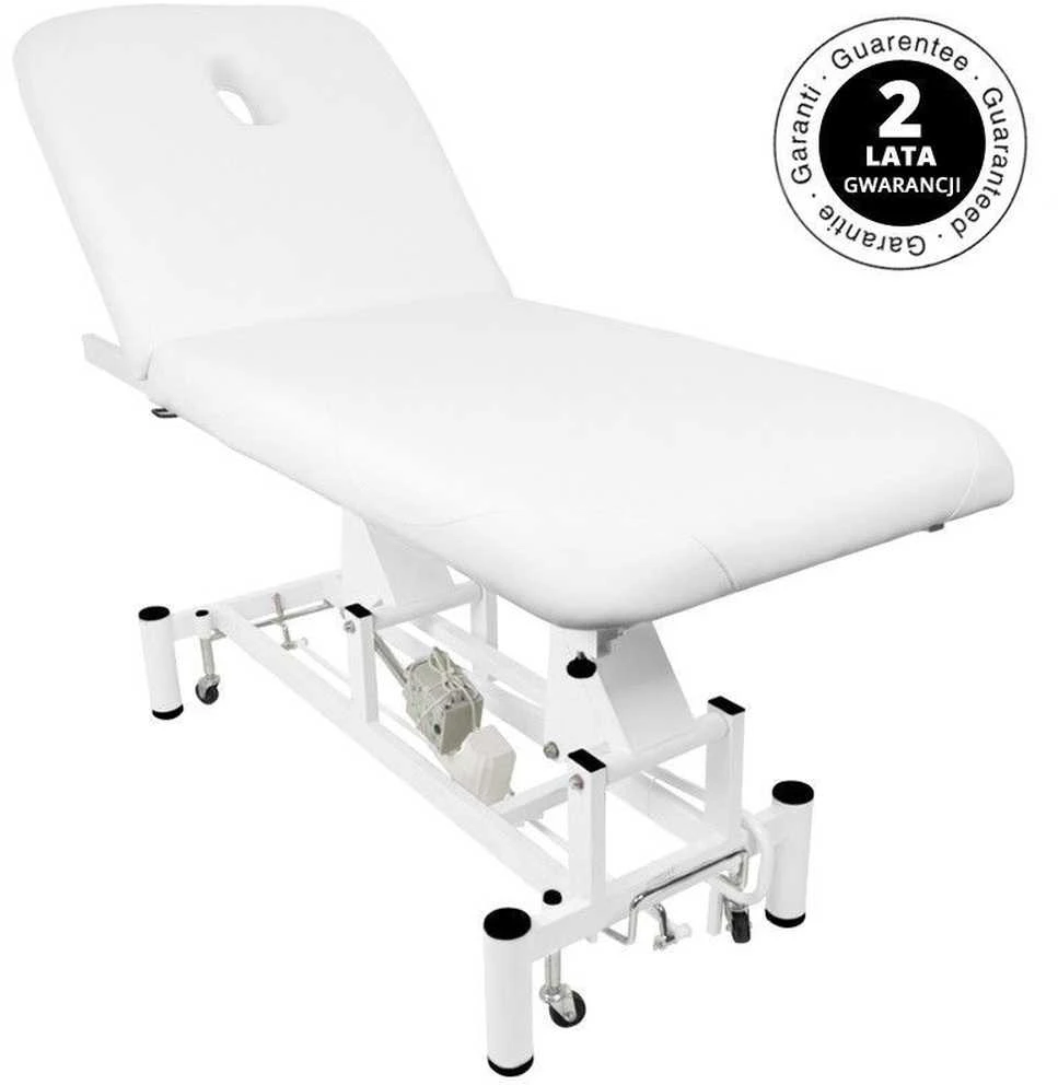 Activeshop Elektrinis masažo stalas AZZURRO MASSAGE BED 1 MOTOR Baltas
