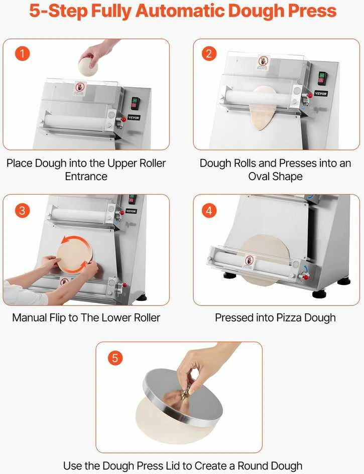 VEVOR 40 cm picos tešlos presas