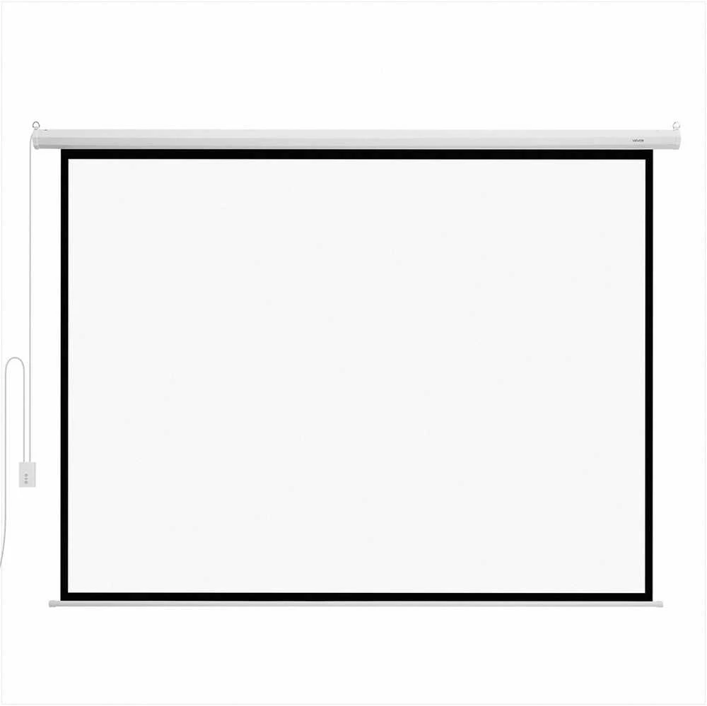 Projektorius Elektrinis projektoriaus ekranas 3048 mm, 4:3, su nuotolinio valdymo pultu, tvirtinamas prie sienos, automatinis kino ekranas namams ir biurui