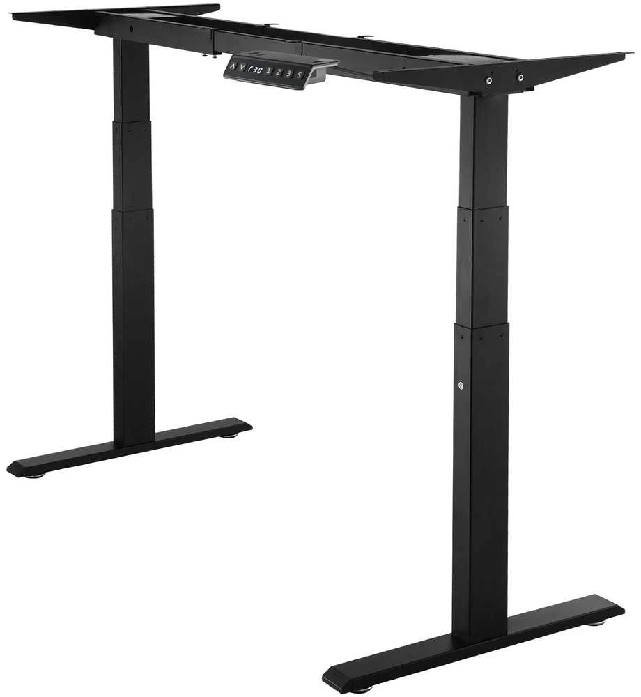 VEVOR Elektrinis reguliuojamas stalo rėmas 65-129 cm H juodas