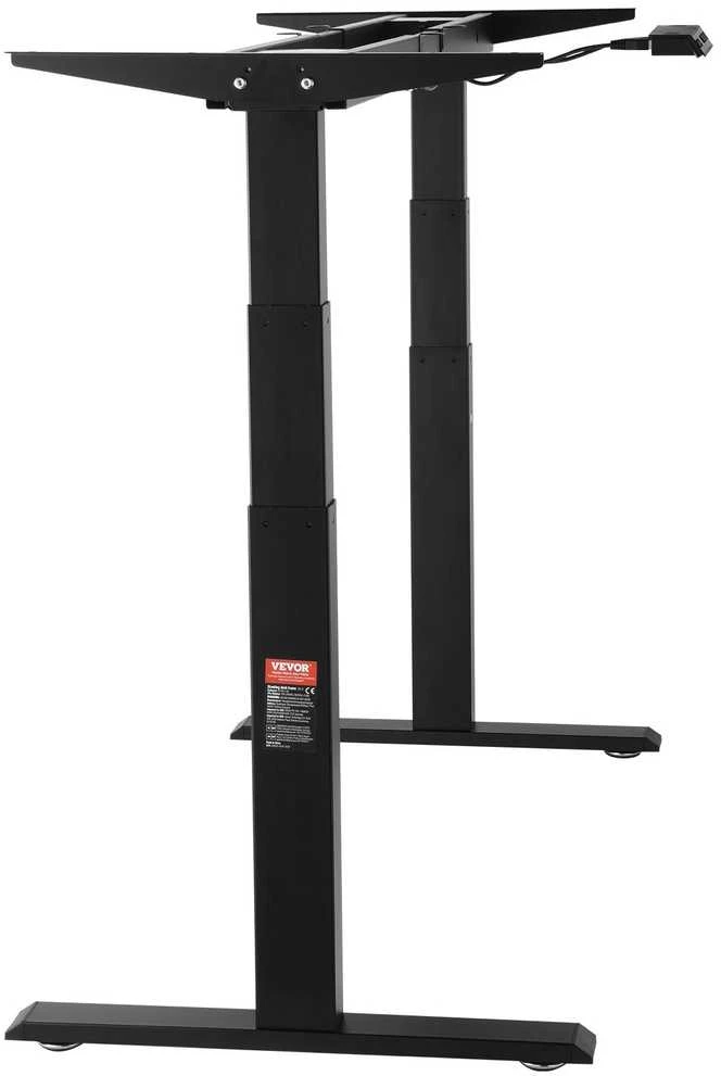 VEVOR Elektrinis reguliuojamas stalo rėmas 65-129 cm H juodas