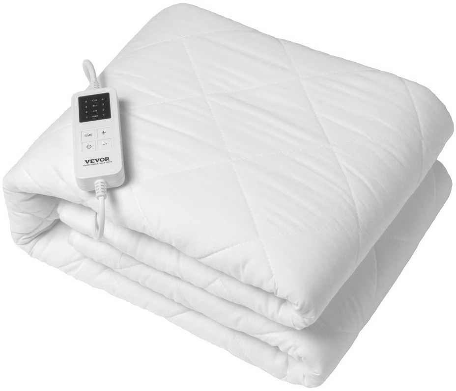 Elektrinis šildomas paklotas 150x80 cm su laikmačiu, automatinis išsijungimas, šildomas čiužinys, elektrinė antklodė