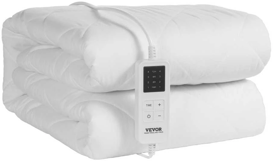 Elektrinis šildomas paklotas 150x80 cm su laikmačiu, automatinis išsijungimas, šildomas čiužinys, elektrinė antklodė