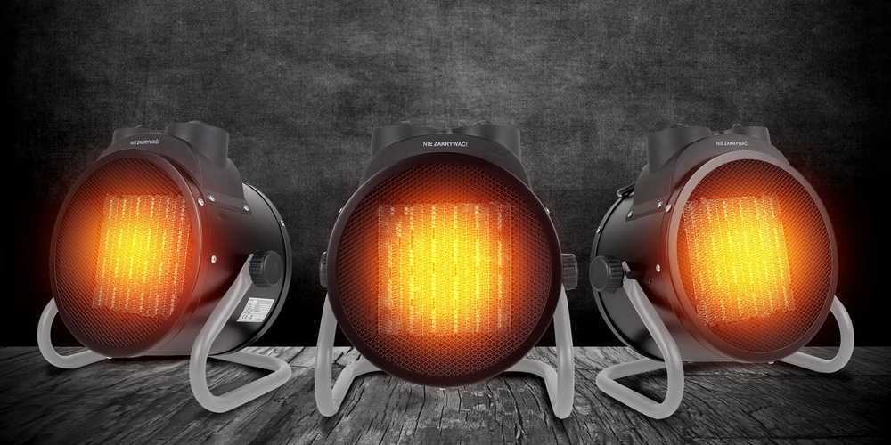 Elektrinis šildytuvas, 2kW keraminis ventiliatorinis šildytuvas namams, dirbtuvėms, garažui, greitas šildymas, nešiojamas patalpų šildytuvas, mažas energijos suvartojimas