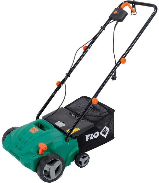 Elektrinis skarifikatorius vejos aeravimui, 320 mm darbinis plotis, 1500W vejos grėblys, vejos aeratorius