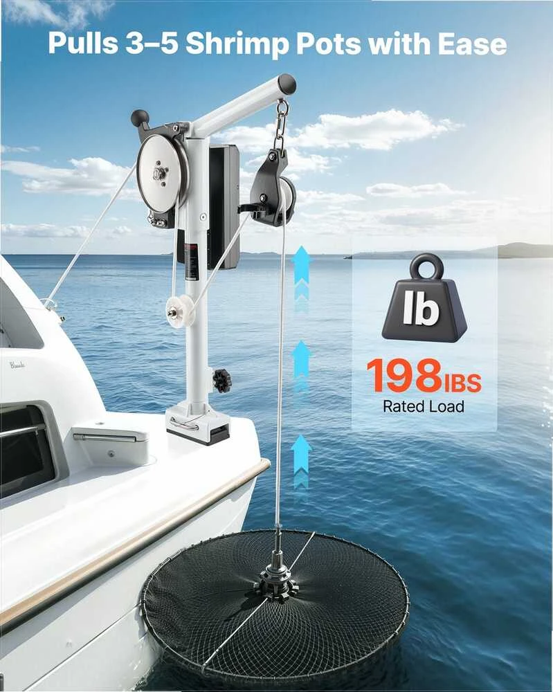 VEVOR Elektrinis jūros gėrybių traukiklis 12V 1200W