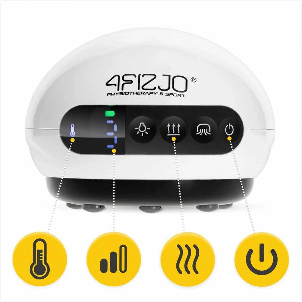 4Fizjo Elektrinis vakuuminis masažuoklis, odos stangrinimas, anticeliulitinis masažas, kūno priežiūra, raudonos šviesos terapija