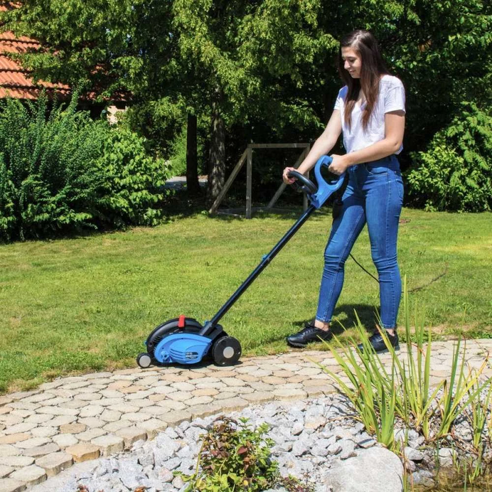 Elektrinis vejos kraštų apipjovimo įrenginys, 1200W galia, reguliuojamas gylis, su saugos jungikliu, vejai ir sodui, šaligatvių kraštų apipjovimo įrenginys