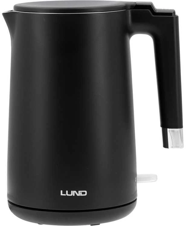 Elektrinis virdulys 1,5 l, vėsus liesti, 2200 W, belaidis virdulys, juodas elektrinis virdulys