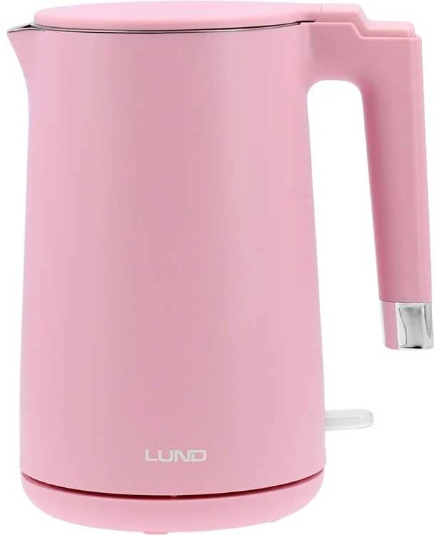 Elektrinis virdulys 1,5 l, vėsus paviršius, 2200 W, rožinis virdulys, belaidis virdulys