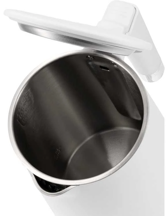 Elektrinis virdulys 1.5L, vėsus paviršius, 2200W, greitas vandens virimas, baltas virdulys