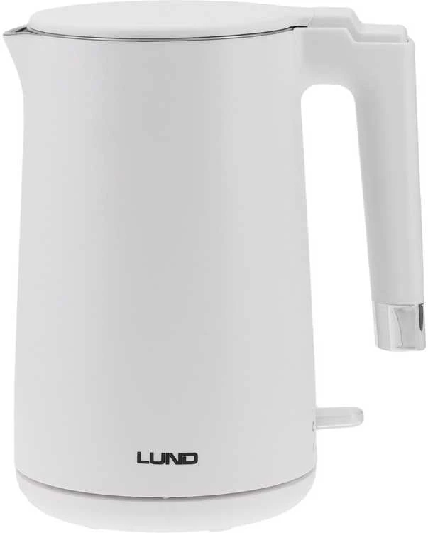 Elektrinis virdulys 1.5L, vėsus paviršius, 2200W, greitas vandens virimas, baltas virdulys