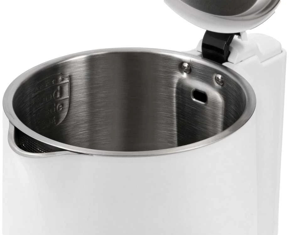 Elektrinis virdulys 1.5L, vėsus paviršius, 2200W, greitas vandens virimas, baltas virdulys