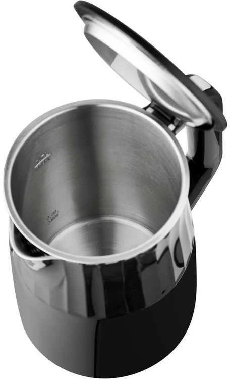 Elektrinis virdulys su temperatūros valdymu, 1,7 l talpos, juodas virdulys, arbatinukas, vandens šildytuvas