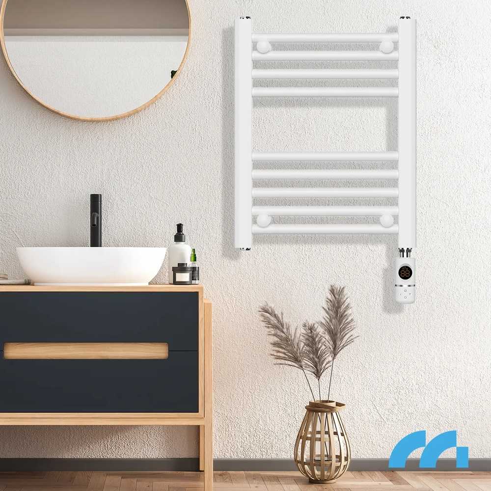 Elektrinis vonios šildytuvas, alyvinis radiatorius 300W, termostatas, laikmatis, sieninis, neperšlampamas, efektyvus, mažoms patalpoms, voniai šildyti
