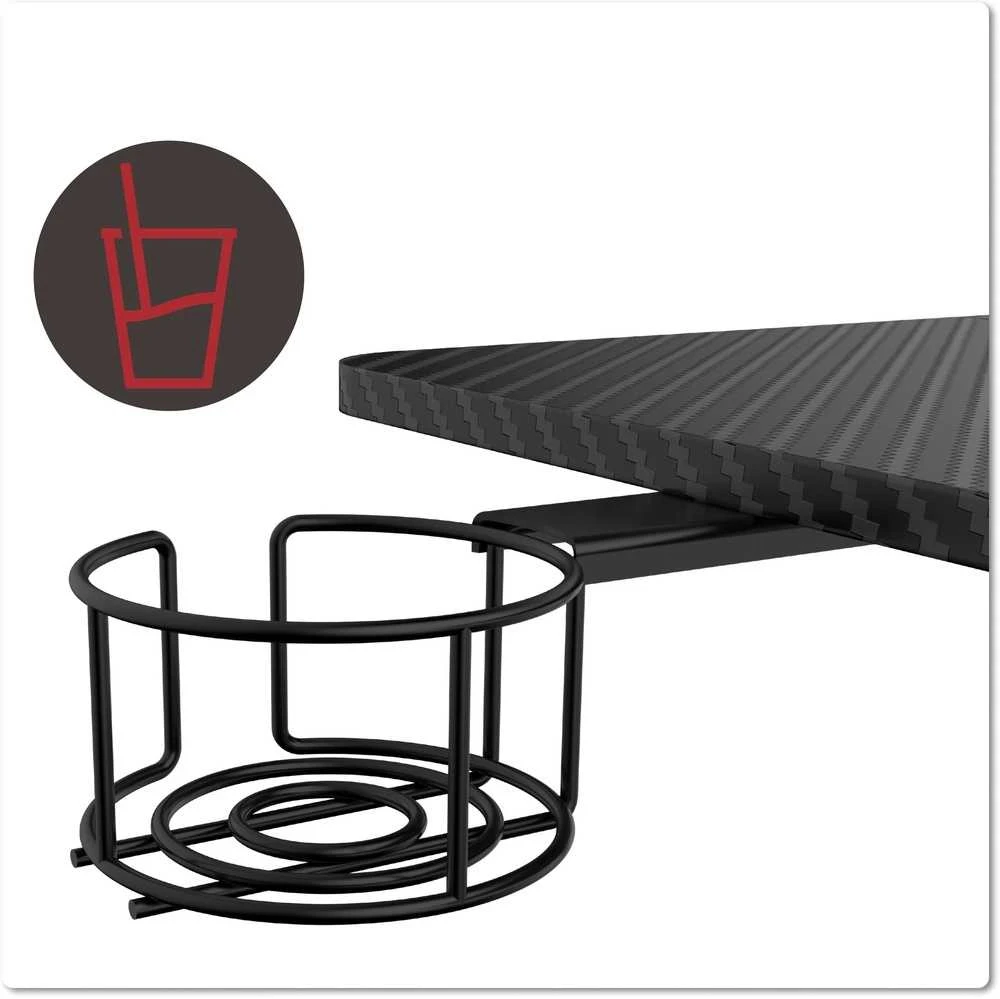 Elektrinis žaidimų stalas Shadow Gamer 1.0, juodas, 120 cm, reguliuojamas aukštis, ergonomiškas žaidimų stalas, kompiuterio stalas, konsolės stalas