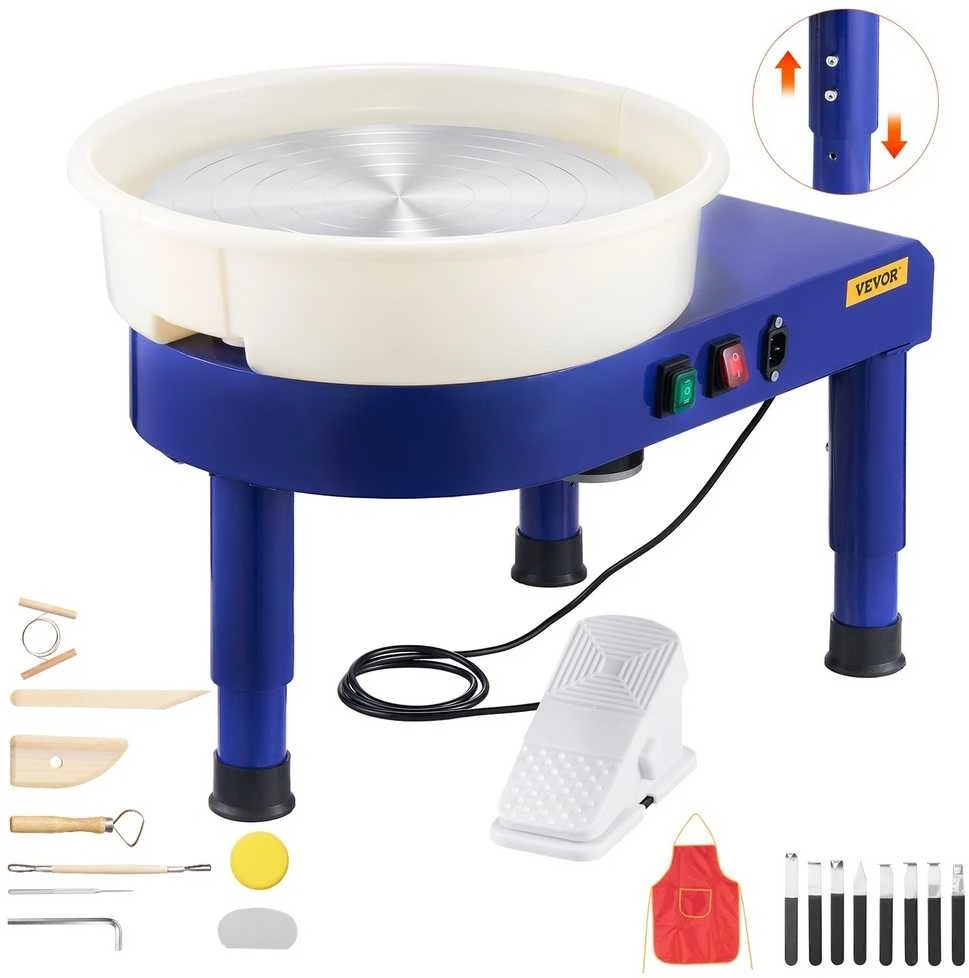 VEVOR Keramikos žiedimo staklės 35 cm 60-300 RPM