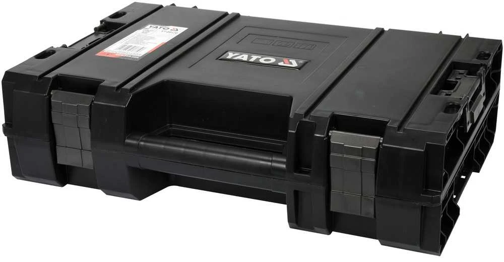 Elektrinių įrankių sistemos dėklas, 450x322x126 mm, skirtas elektriniams įrankiams, modulinis įrankių dėklas