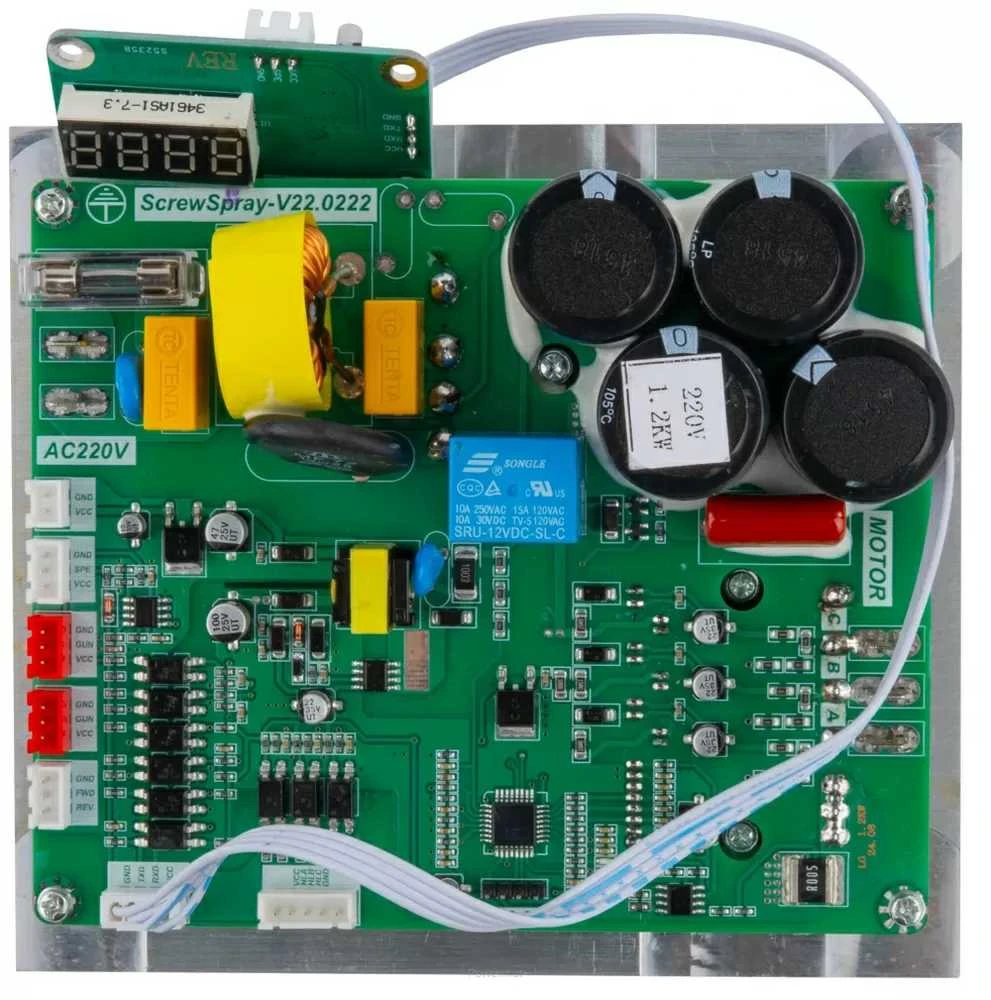 Elektroninė plokštė tinkavimo mašinai, pakeitimo PCB PM-AGT-1500M, universalus elektroninis modulis purškimo įrangai, tinkavimo mašinos atsarginė dalis