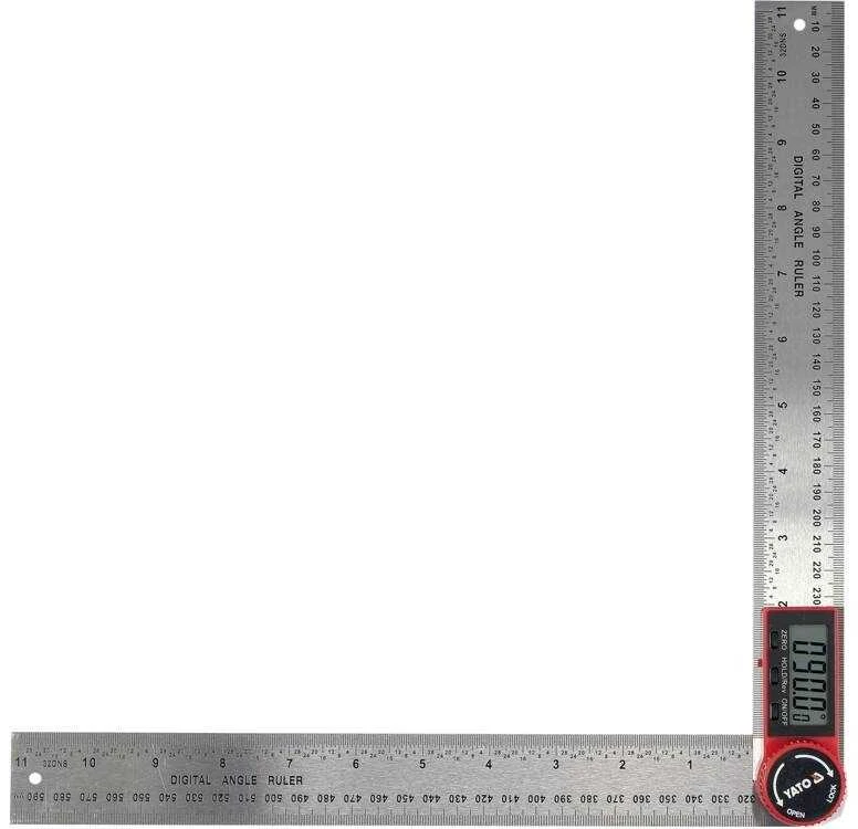 Elektroninis kampainis 300 mm, skaitmeninis kampo ieškiklis, kampo matuoklis