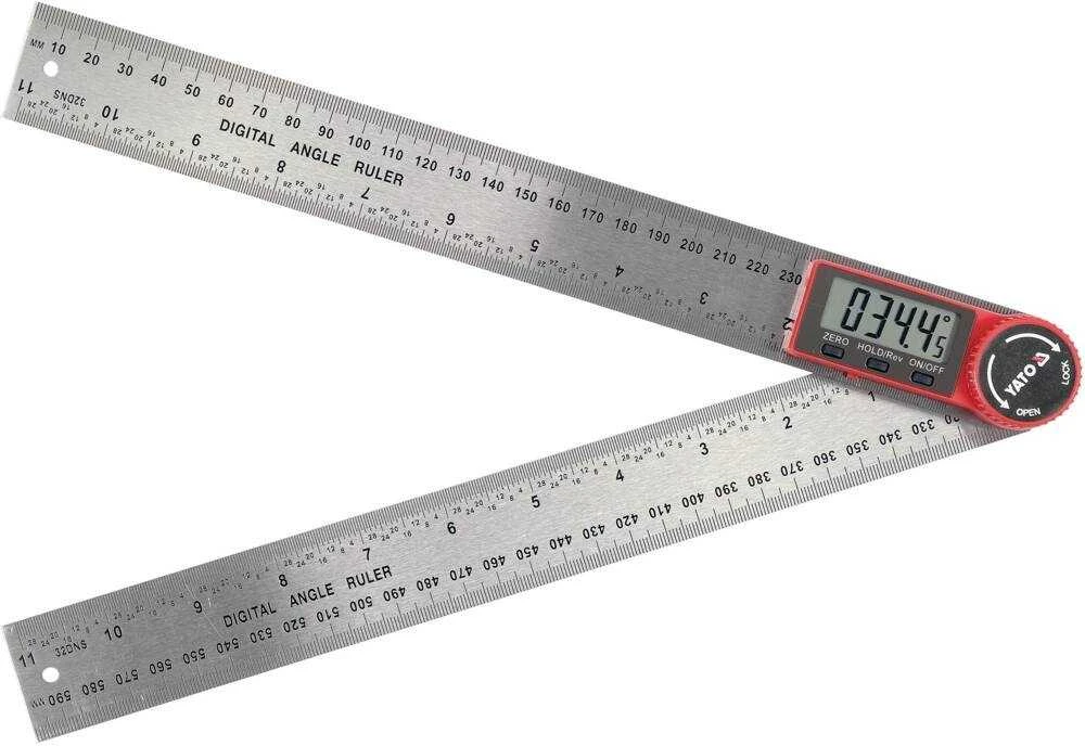 Elektroninis kampainis 300 mm, skaitmeninis kampo ieškiklis, kampo matuoklis