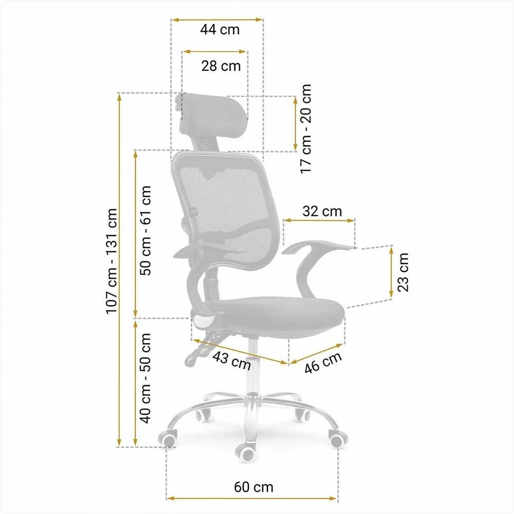 Sofotel Ergonomiška biuro kėdė, kvėpuojantis tinklinis atlošas, reguliuojamas aukštis, supimo funkcija, patogi kompiuterio kėdė namų biurui