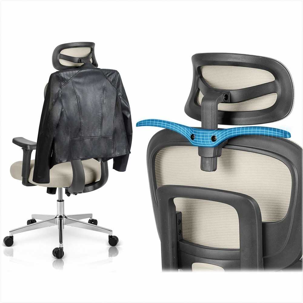 Ergonomiška biuro kėdė su tinklelio atlošu, reguliuojamomis funkcijomis, juosmens atrama, namams ir biurui, patogi stalo kėdė, vadovo kėdė
