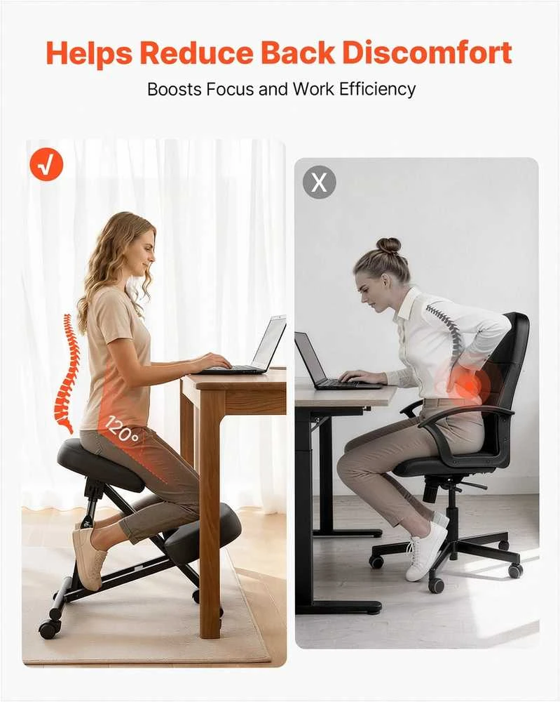 VEVOR Ergonominė kėdė su ratukais