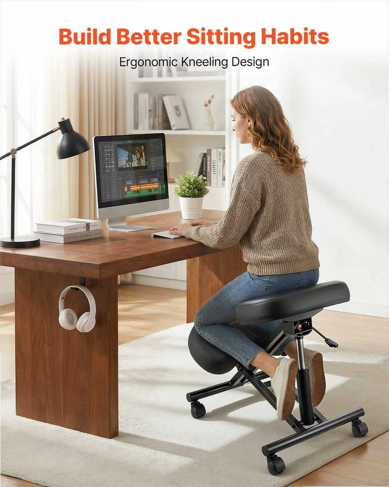VEVOR Ergonominė kėdė su ratukais