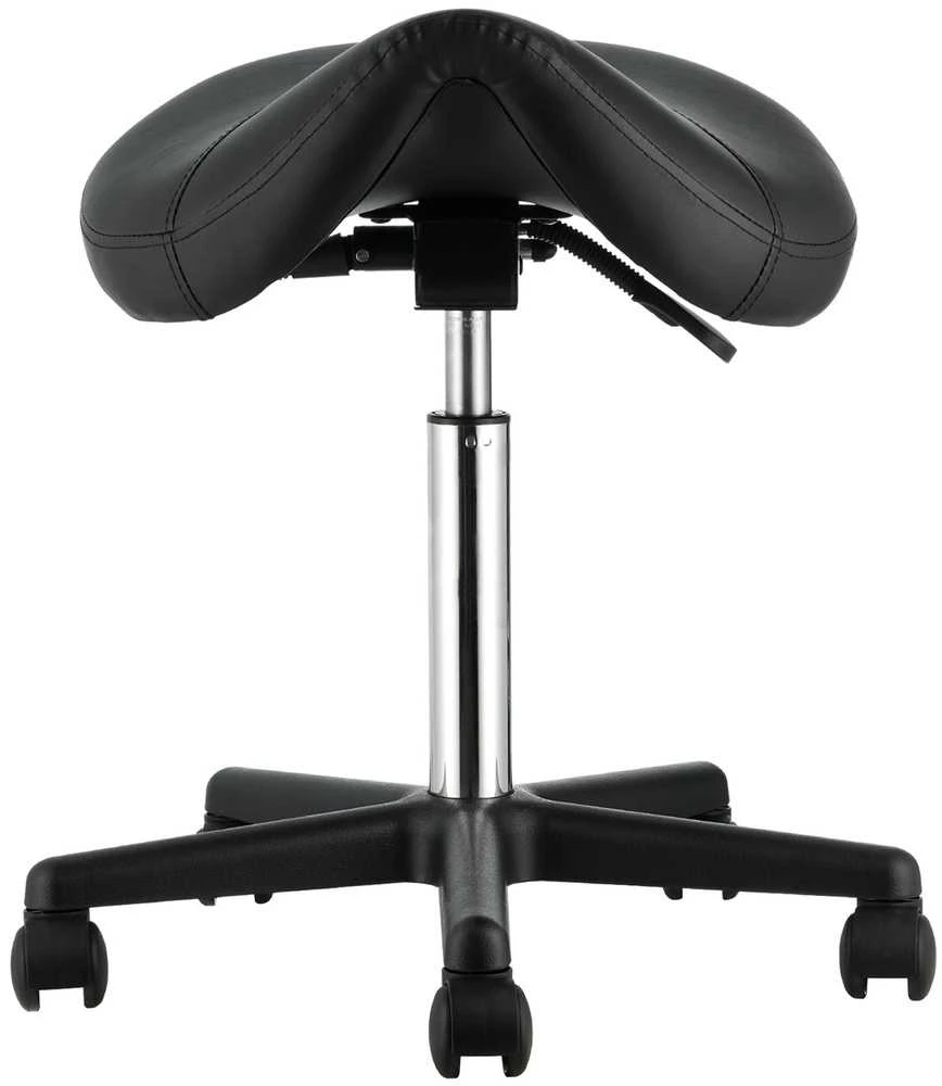 Ergonomiška riedanti balnelio kėdutė, reguliuojamo aukščio, su ratukais, salonui, spa, tatuiruotėms, juoda, kosmetologės kėdė, meistrų taburetė