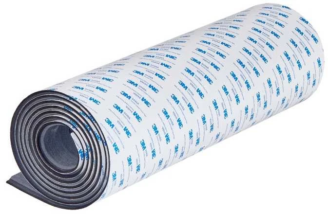 EVA valties grindys su 3M klijais, 2400 x 450 x 6 mm, pilkas neslystantis denio kilimas, valties grindų danga