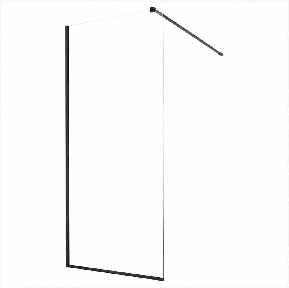 VEVOR Stiklinė dušo sienelė 864 x 1870 mm juoda