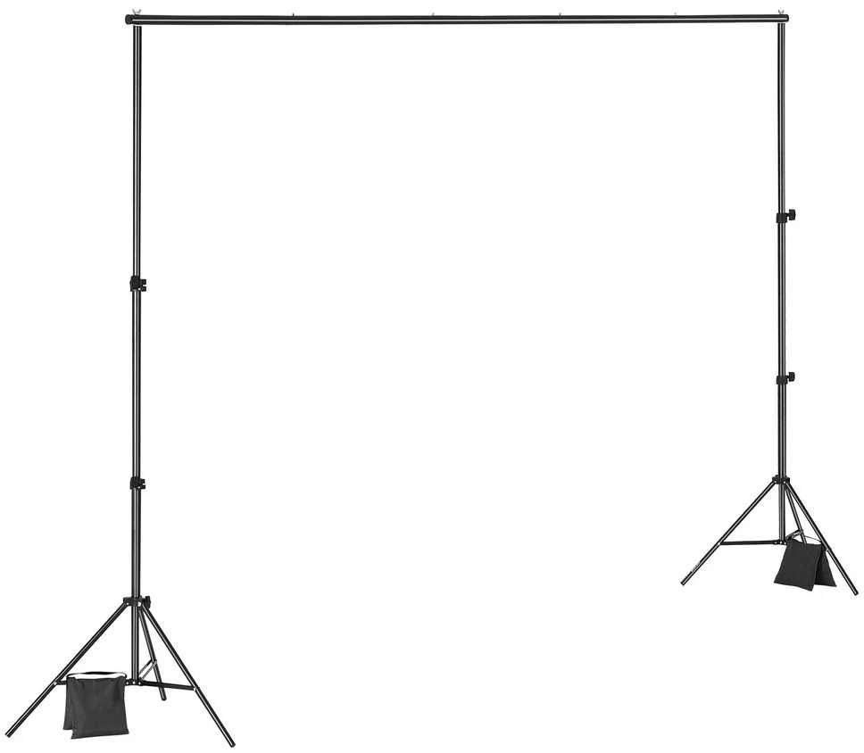 Fono stovas vakarėliams ir fotostudijai, 198 x 300 cm, reguliuojama fono palaikymo sistema, nešiojamas fotografijos stovas