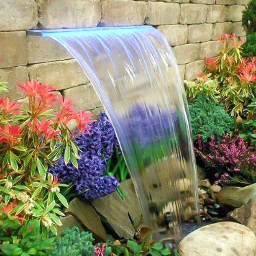 Fontano latakas 89 cm, su LED juosta, akrilo baseino krioklys, fontanas