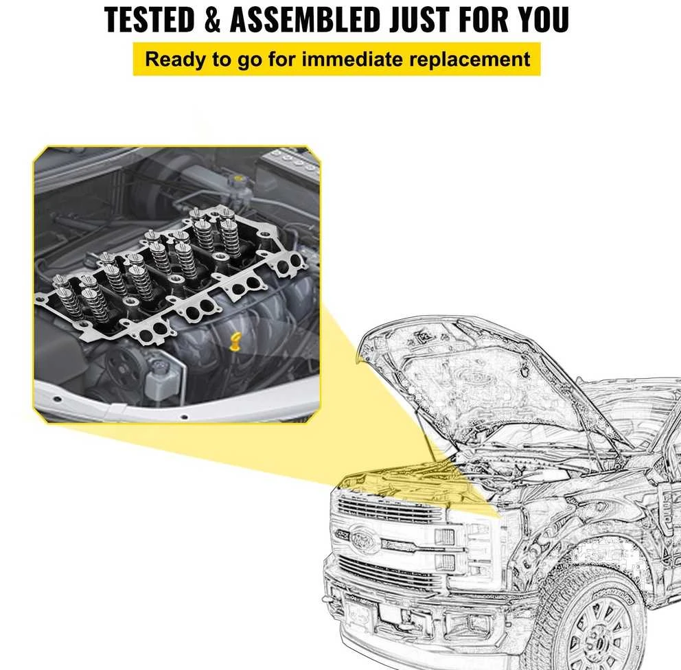 Ford F250 F350 F450 F550 6.4L Dyzelino Cilindro Galvutės Mazgas, Ketaus Pakeitimas, Variklio Dalys