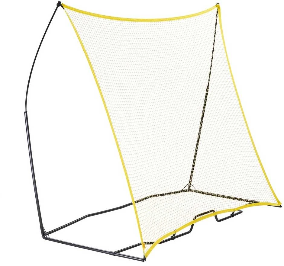 Futbolo atmušimo tinklas 2.13x2.13 m, nešiojamas treniruočių tinklas, futbolo vartų tinklas, treniruoklis su krepšiu