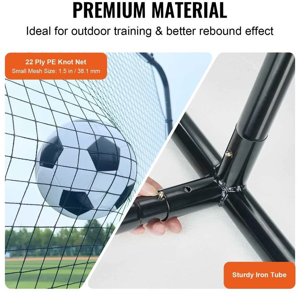 VEVOR Futbolo atšokimo tinklas 12x6 FT