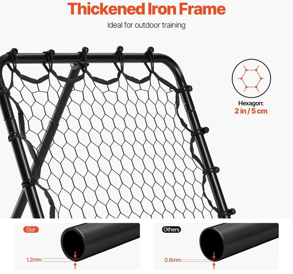 VEVOR 86x86 cm futbolo atmušimo tinklas