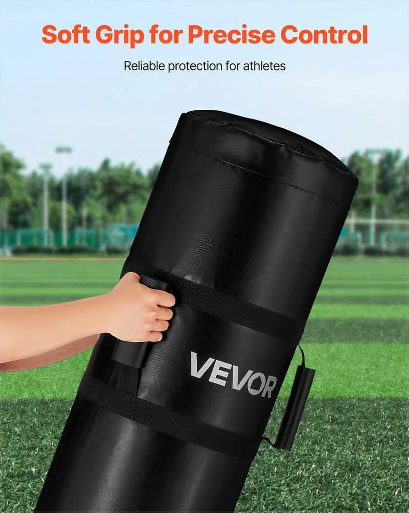 Futbolo manekenas, didelio tankio kempinės blokavimo pagalvė, tvirtas futbolo manekenas su rankenomis, kontaktinių pratimų įranga, sporto treniruočių pagalvė, kovos menų blokavimo įranga, sporto inventorius