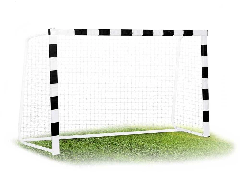 Futbolo vartai 180x120x60 cm, su patvariu tinklu, lengvai surenkami futbolo vartai, lauko futbolo vartai