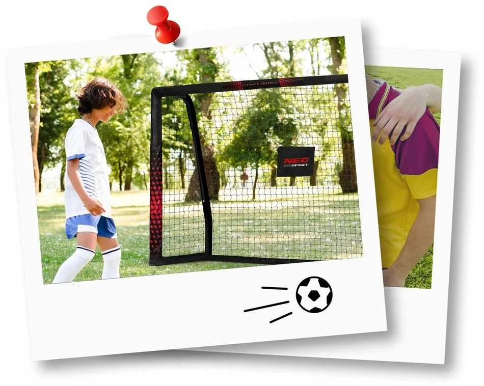 Futbolo vartai 180x120x60 cm, su patvariu tinklu, lengvai surenkami, lauko futbolo vartai, vaikų futbolo tinklas