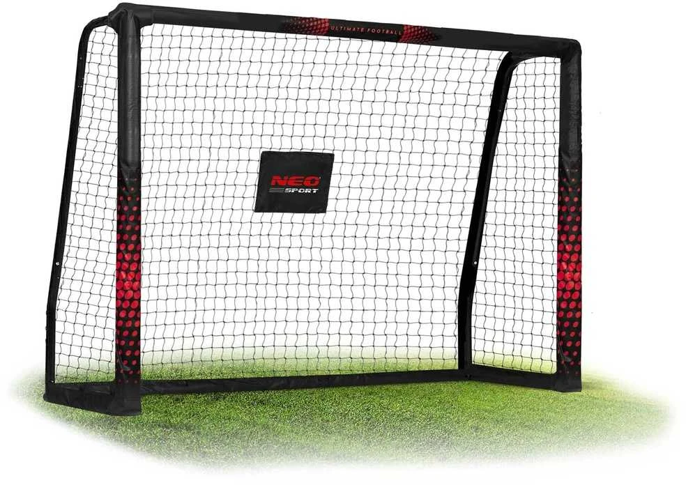 Futbolo vartai 180x120x60 cm, su patvariu tinklu, lengvai surenkami, lauko futbolo vartai, vaikų futbolo tinklas